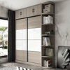 Factory Direct Sale Dressing Room Fitted Wall Closet Systems Modern Bedroom Sliding Doors Wooden Wardrobes Closet
