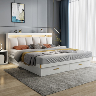5 Star Hotel Room Bedroom Furniture King Queen Double Single Size Luxury Wooden Headboard Bed