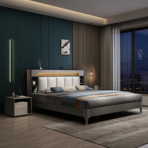 Modern MDF Home Children School Apartment Hotel Wooden Bunk Single Bed Bedroom Furniture Sets