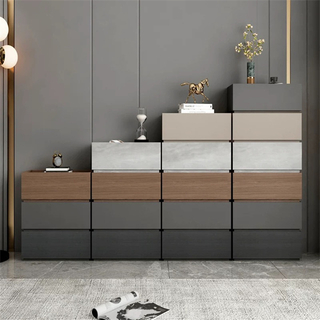 Wholesale Dresser Bedroom Furniture Living Room Cabinets Wood Based Panel Storage Cabinet Organizer Chest Drawer