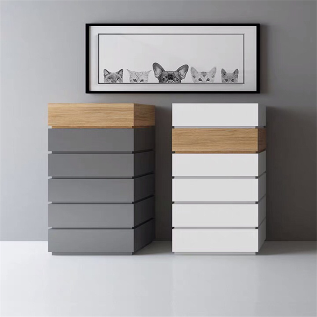 Modern Design Large Capacity New Style Wooden Living Room Bedroom Furniture Chest Drawers