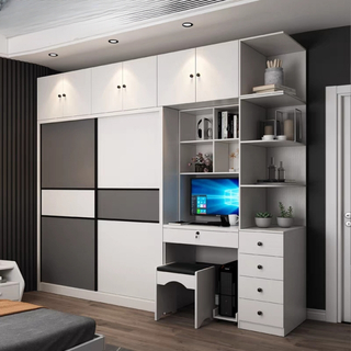 Cheap Price Wood Bedroom Furniture Closet Cabinet Swing Almirah Locker Wardrobe