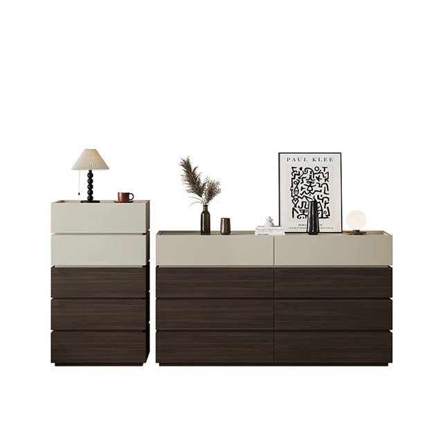 Wholesale Bedroom Furniture Living Room Cabinets Wood Based Panel Storage Cabinet Organizer Chest Drawer