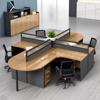Office Furniture Wooden L Shape Workstation Executive Table Office Desk