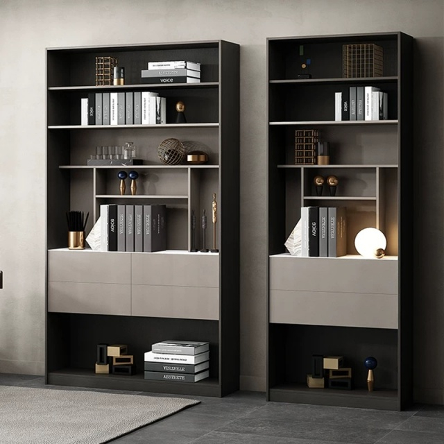 Wooden Multi-Layer Office furniture Storage Cabinet Bookshelf Locks Filing Cabinets