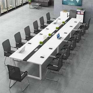 Big Size 10-20 Person Boardroom Wooden Conference Meeting Table for Office