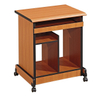 Modern Design Movable Wooden Computer Writing Desk with Storage Shelves Wheels for Office or Home Use School Furniture UL-9EU1052