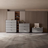 MDF Wide Dresser Chest with Soft Close Drawers Anti Water Modern Bedroom Storage Cabinet