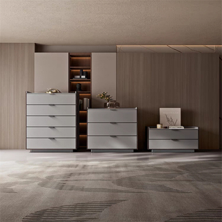 Modern Style White Wooden Dresser Chest of Drawers Plenty Storage Durability for Bedroom Living Room
