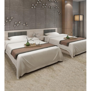 Luxury Custom Made 5 Star Modern Hotel Room Wooden Suite Furniture Hotel Bedroom Set-UL-9N0262