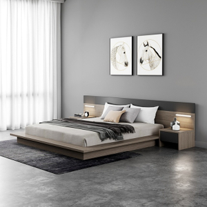 Factory Modern Hotel Room Wooden Bedroom Furniture Set Double King Bed Frame