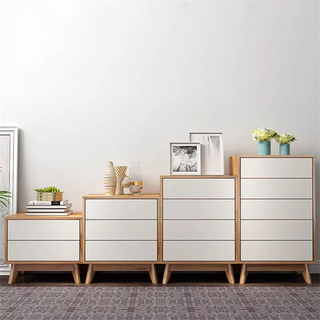 Wholesale Factory Home Hotel Bedroom Furniture Melamine Storage Durable Chest Drawer Cabinet
