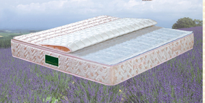 Modern Queen Bed with Mugwort Fabric Hybrid Mattress for Home Bedroom Hospital Use Five-Star Hotel Quality Cooling Ridge UL-SK3062