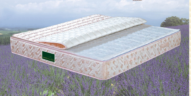 Modern Queen Bed with Mugwort Fabric Hybrid Mattress for Home Bedroom Hospital Use Five-Star Hotel Quality Cooling Ridge UL-SK3062