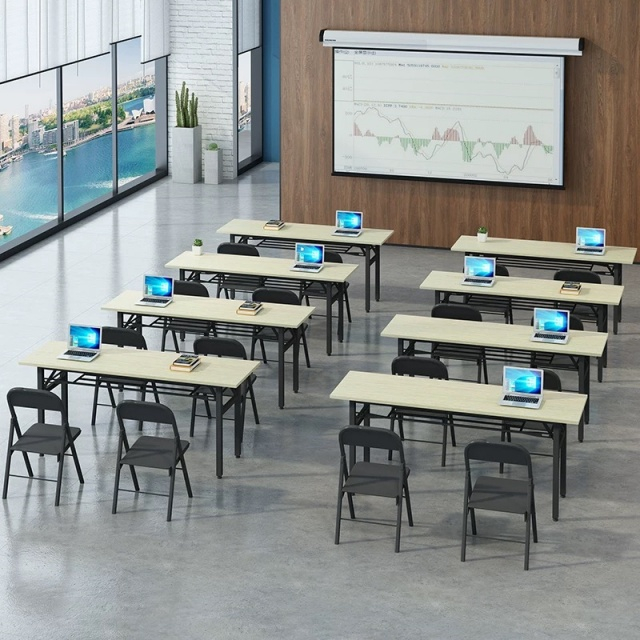 Hot Selling Conference Training Lecture Laptop Office Study Furniture Flip Folding Table