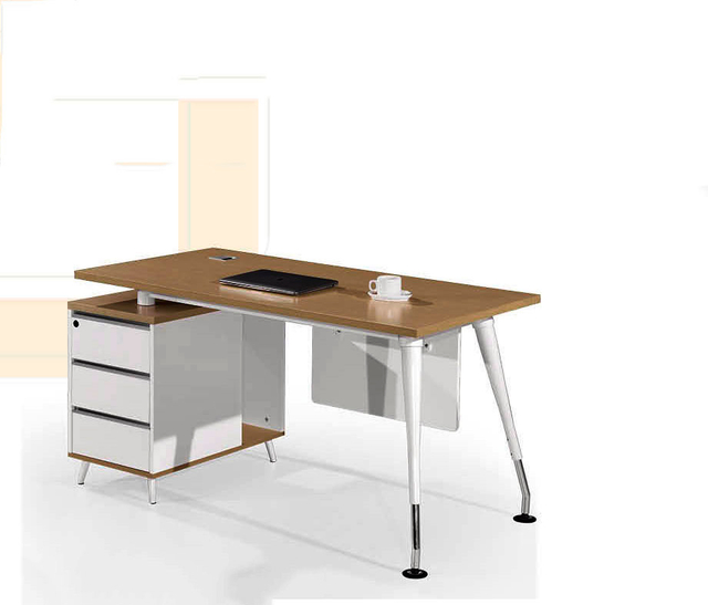 Melamine Commercial Furniture Office Wooden Meeting Table Cherry and Beige Color Design Conference Desks HX-8N0012