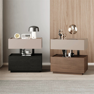 Modern Luxury Hotel Home Bedroom Furniture Set Wood Nightstand