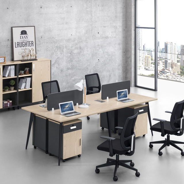 Office Workstation Furniture Modern Design Office Table Modular Four Seat Office Workstation