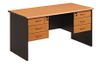 Modern Design Movable Wooden Computer Writing Desk with Storage Shelves Wheels for Office or Home Use School Furniture UL-9EU1052
