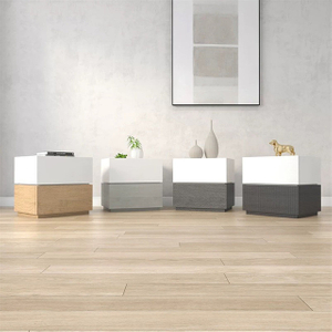Modern Design Bedroom Furniture Bedside Table Wood Nightstand