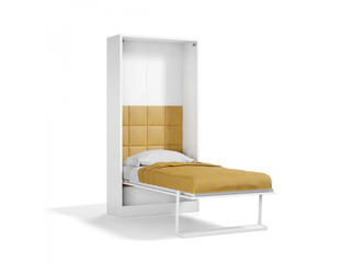 Customize Apartment Home Saving Furniture Wall Bed Wooden Folding Hidden Bed With Storage Cabinets UL-22WB008