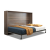 Popular Nordic Style Custom Size Multifunctional Murphy Bed with Bookshelf Vertical Folding Wall Bed with Sofa Mechanism UL-22WB011