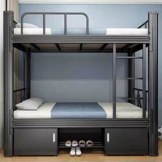 Fashion Kindergarten School Bedroom Furniture Wooden MFC MDF Kids Bunk Bed
