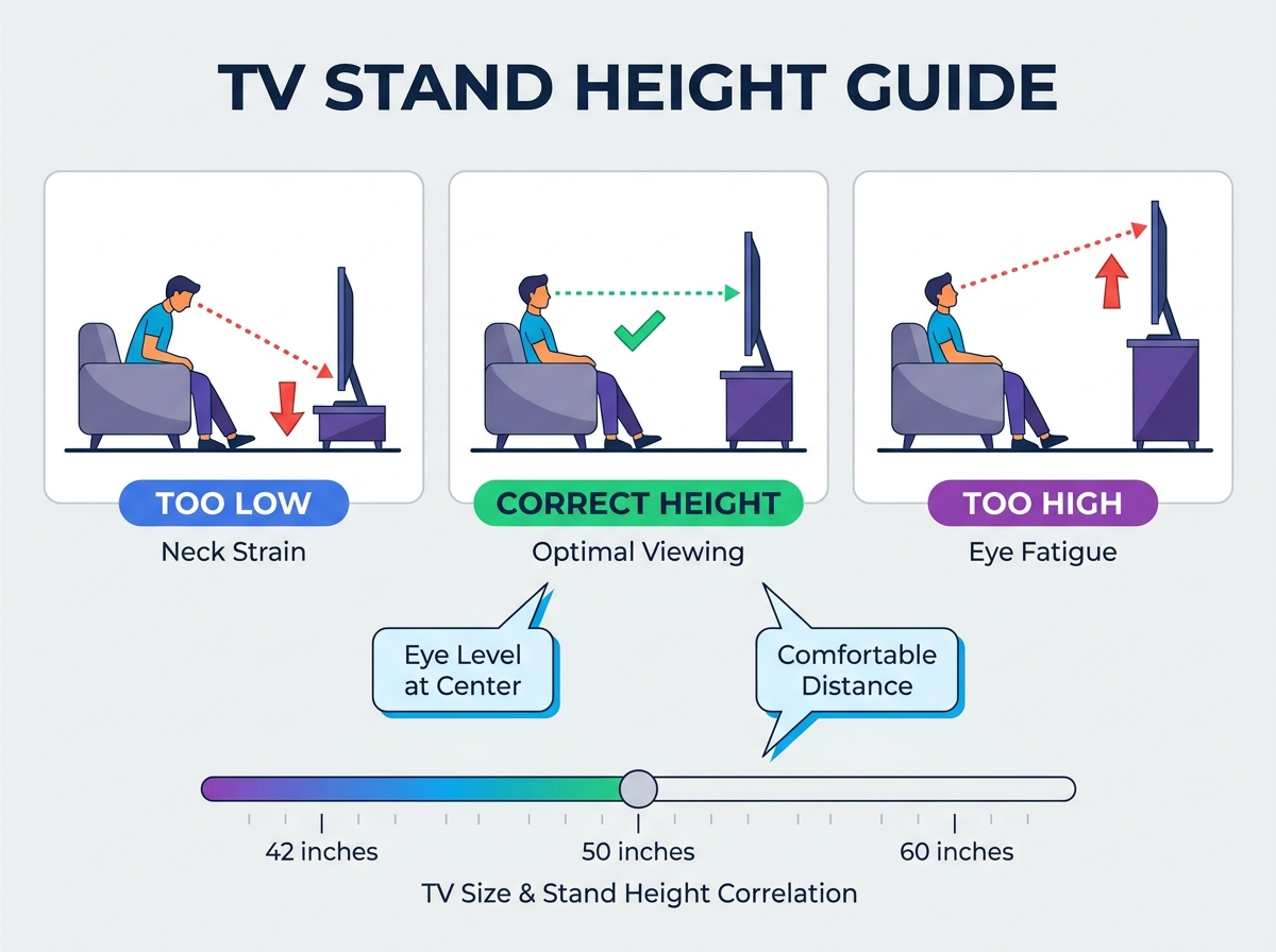Modern TV Stand Setup in a Living Room